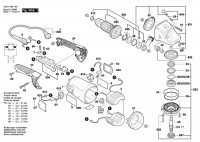 Bosch 3 601 H84 1P0 GWS 24-230 H Angle Grinder Spare Parts